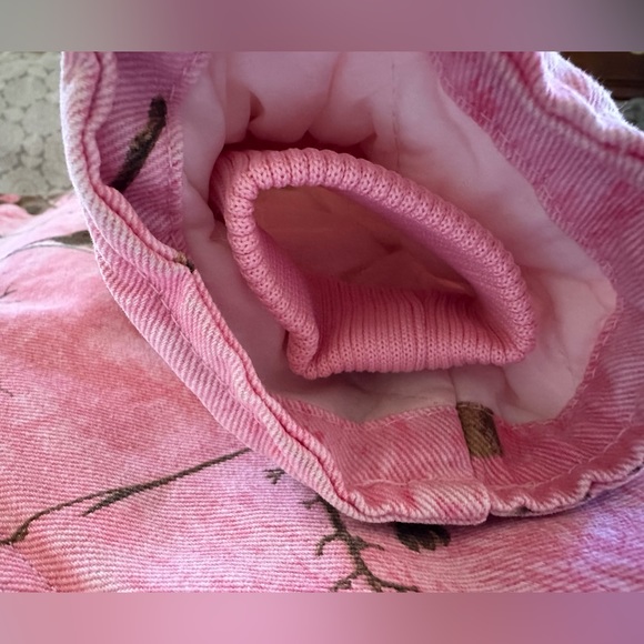 C.E. Schmidt Workwear Real Tree Sherpa Lined Pink Canvas Coat EUC Kids Small - Picture 2 of 9